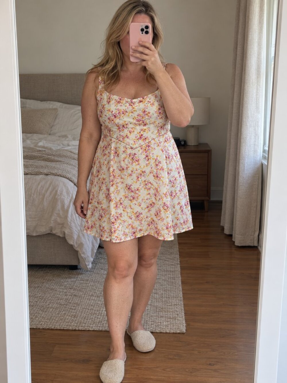 French Connection Benedetta Whisper Floral Mini Dress US 14